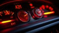 dashboard car warning lights Royalty Free Stock Photo