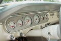 Dashboard of a classic car Royalty Free Stock Photo