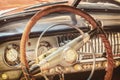 Dashboard of a classic car Royalty Free Stock Photo