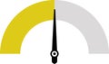 Dashboard colorful speedometer icons set. Tachometer icon isolated. Performance indicator sign. Car speed. Fast internet speed