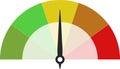 Dashboard colorful speedometer icons set. Tachometer icon isolated. Performance indicator sign. Car speed. Fast internet speed