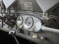 Dashboard detail of an old military jeep. Royalty Free Stock Photo