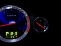 Dashboard with fuel gauge Royalty Free Stock Photo