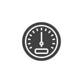 Dashboard gauge vector icon Royalty Free Stock Photo