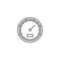 Dashboard gauge vector icon symbol isolated on white background