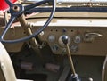 Dashboard historic military Willys Jeep