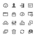 Dashboard icons set.