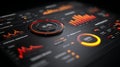 Dashboard interface data visualization charts graphs analytics ui ux design for web and mobile apps Royalty Free Stock Photo