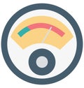 Dashboard Isolated Color Vector icon that can be easily modified or edit