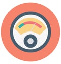 Dashboard Isolated Color Vector icon that can be easily modified or edit