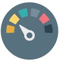 Dashboard Isolated Color Vector icon that can be easily modified or edit