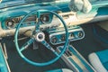 Dashboard of a old vintage retro car Royalty Free Stock Photo