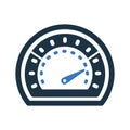 Dashboard, performance, speed, velocity icon. Simple vector design
