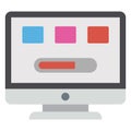 Dashboard, speed optimization Color Vector icon which can easily modify or edit Royalty Free Stock Photo