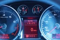 Dashboard of a sports car Royalty Free Stock Photo