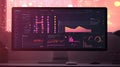A dashboard-style infographic with numerical data and real-time