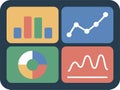 Dashboard UI Infographic Interface Data Analysis Visualization Chart Elements Royalty Free Stock Photo