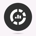 Dashboarding visualization - vector icon. Illustration isolated. Simple pictogram Royalty Free Stock Photo