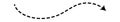 Dashed arrow set. Vector doodle dot line. Thin pointer arrows Royalty Free Stock Photo