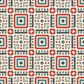 Dashed lines abstract background. Seamless pattern with geometric motif. Simple symmetric ornament