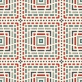 Dashed lines abstract background. Seamless pattern with geometric motif. Simple symmetric ornament.