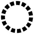 Dashed lines spiral, swirls, and twirls. Concentric, and circular volute, helix vector element