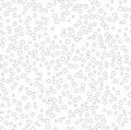 Dashed random outline bubbles seamless pattern background.