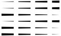 Dashed random straight parallel lines geometric element