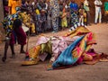 Ceremonial mask dance, Egungun, voodoo, Africa