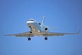 Dassault Falcon 900EX Corporate Jet Front Profile Royalty Free Stock Photo