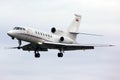 Dassault Falcon 50 YU-BNA of Serbia Government landing at Ruzyne international airport.