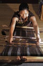 Dastar Textile - Crfatswoman Royalty Free Stock Photo