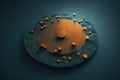 Data abstract concept with clusters, particles and objects collected and sorted. Digital sorting and management concept Royalty Free Stock Photo