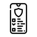 data access line icon vector illustration line Royalty Free Stock Photo