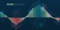 Data Algorithms, machine learning. Array visual concept. Big data complex. Visualization of large amounts of data. File Royalty Free Stock Photo