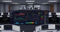 Data Analysis Center Command Control Center Data Visualization Analytics Big Data Royalty Free Stock Photo
