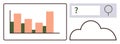 Data Analysis with Chart, Search Bar, and Cloud Concept for Digital Insights Royalty Free Stock Photo