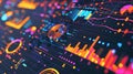 Data Analysis on Computer Screen Royalty Free Stock Photo