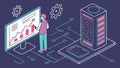 Data analysis dashboard, business analytics and information tech. vector design Generative AI Royalty Free Stock Photo