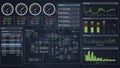 Data Analysis Dashboard with Charts and Graphs Royalty Free Stock Photo