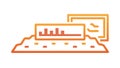 Data Analysis and Environmental Monitoring on Desktop, vector design Generative AI Royalty Free Stock Photo