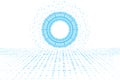data analysis and futuristic infographic. data complexity visual representatio