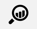 Data Analysis Icon. Business Finance Research Bar Chart Marketing Growth Profit Sales Sign Symbol Royalty Free Stock Photo