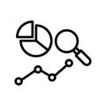 Data analysis Isolated Vector icon which can easily modify or edit Royalty Free Stock Photo