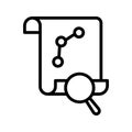 Data analysis  Line Style vector icon which can easily modify or edit Royalty Free Stock Photo