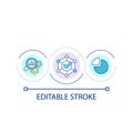 Data analysis loop concept icon Royalty Free Stock Photo
