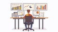 Data Analysis Process: Analyst Utilizing Big Data for Insights