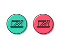 Data Analysis and Statistics line icon. Computer. Vector Royalty Free Stock Photo