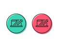 Data Analysis and Statistics line icon. Computer. Vector Royalty Free Stock Photo