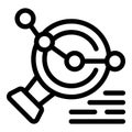 Data analysis system generating report with charts and connections